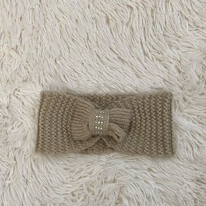 Beige Sweater Head Band